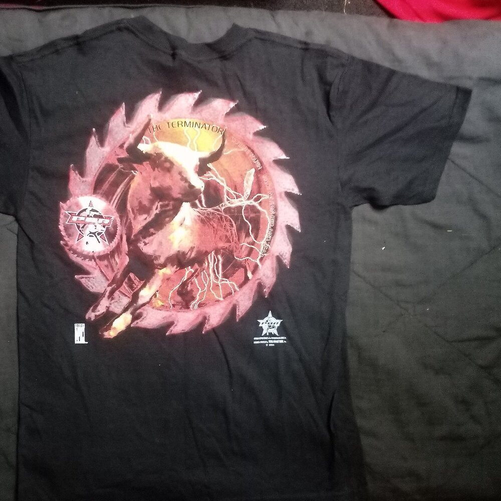 Vintage Professional Bull Riders Terminator Rodeo T-Shirt - Picture 8 of 9